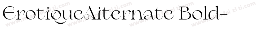 ErotiqueAiternate Bold字体转换
